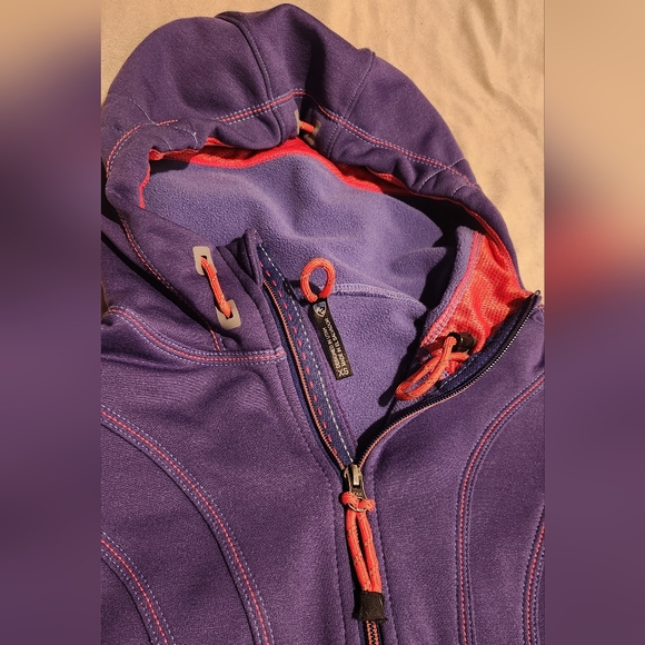 Kuhl Women's Deep Blue and Red Fleece-Lined Full-Zip Hoodie - Sz Small - Picture 3 of 7